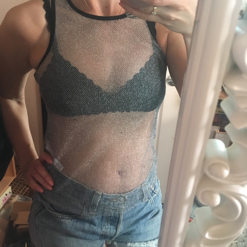🌙Free People chain link top
